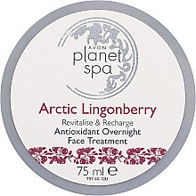 Antyoksydacyjna kuracja na noc z ekstraktem z czerwonej borówki - Avon Planet Spa Arctic Lingoberry Face Treatment — Zdjęcie N1