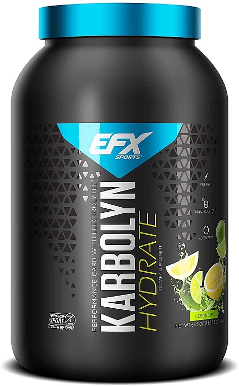 Suplement diety Karbolin Cytryna i limonka, proszek - EFX Sports KarboLyn Hydrate Lemon Lime — Zdjęcie N1