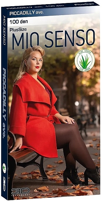 Rajstopy Piccadilly PlusSize 100 DEN, czarne - Mio Senso — Zdjęcie N1