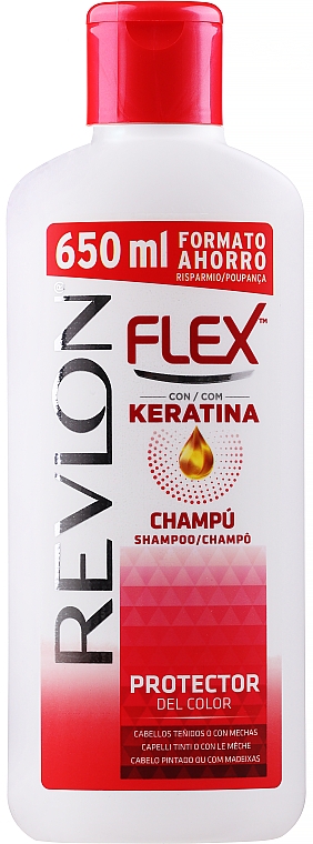 Szampon do włosów farbowanych - Revlon Flex Keratin Shampoo Dyed&highlighted Hair — Zdjęcie N1