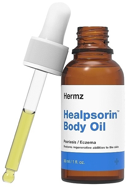 Olejek do ciała do leczenia łuszczycy i egzemy - Hermz Healpsorin Body Oil — Zdjęcie N2