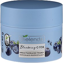 Nawilżająco-rozświetlający krem-pianka do twarzy - Bielenda Blueberry C-Tox Face Cream — Zdjęcie N2
