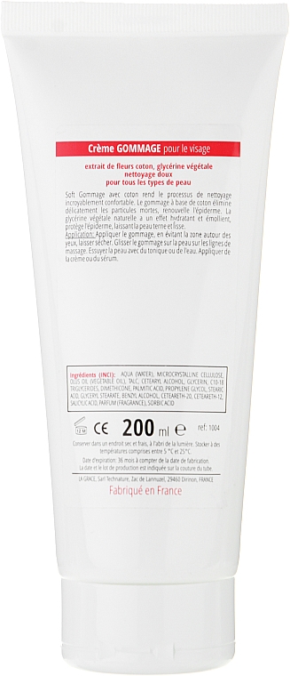 Bawełniany peeling gommage - La Grace Eclat De La Peau Gommage Coton — Zdjęcie N4