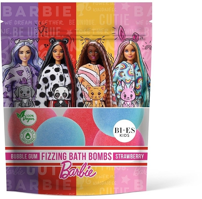 Kule do kąpieli - Bi-es Barbie Fizzing Bath Bombs — Zdjęcie N1