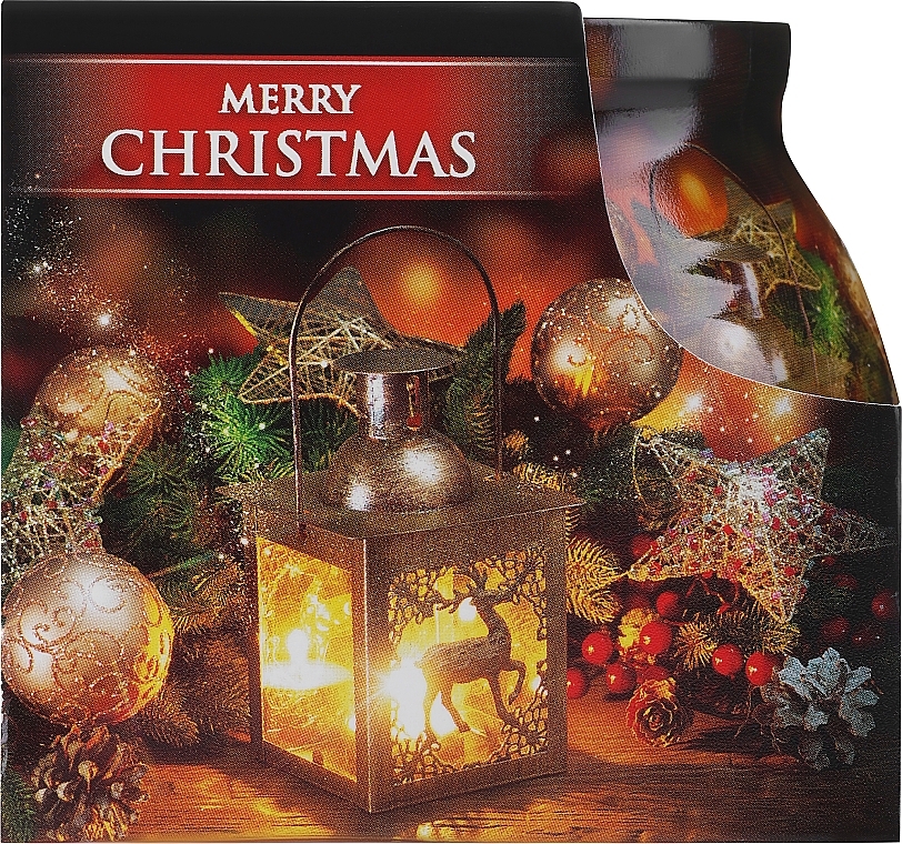 Świeca w szklanej osłonie - Admit Candle In Glass Cover Christmas Lantern — Zdjęcie N2