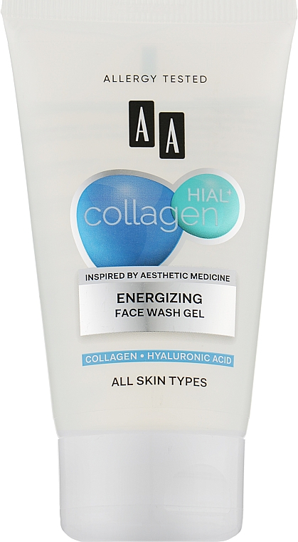 Energizujący żel do mycia twarzy z kolagenem i kwasem hialuronowym - AA Collagen Hial+ Face Gell