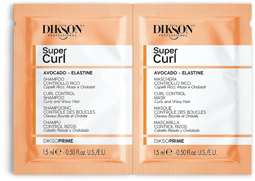 PREZENT! Zestaw - Dikson Super Curl (h/shm/15 ml + h/mask/15 ml) — Zdjęcie N1