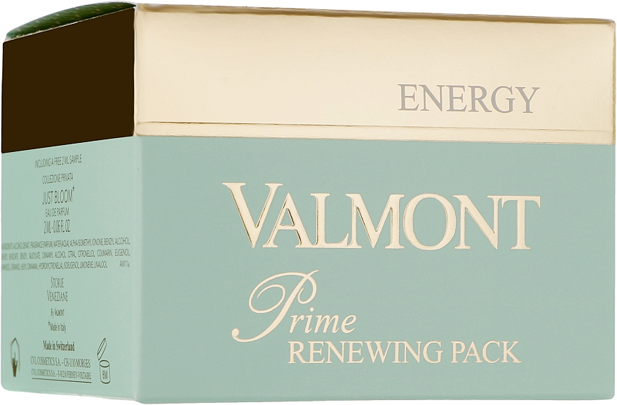 Zestaw - Valmont Prime Renewing Pack Energy (f/mask/50 ml + edp/2 ml)