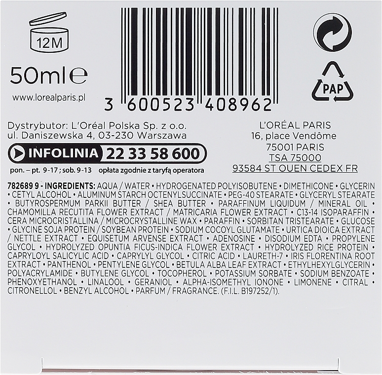 PRZECENA! Przeciwzmarszczkowy krem odżywczy na noc Ekspert wieku 70+ - L'Oreal Paris Age Specialist Night Cream * — Zdjęcie N4