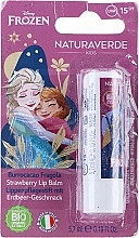 PRZECENA! Balsam do ust Cold Heart - Naturaverde Kids Disney Frozen Strawberry Lip Balm SPF15 * — Zdjęcie N3