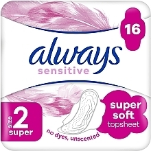 Podpaski, 16 szt. - Always Sensitive Ultra Super Plus — Zdjęcie N1