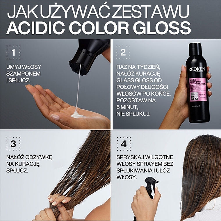 Szampon chroniący kolor i połysk włosów farbowanych - Redken Acidic Color Gloss Shampoo — Zdjęcie N6