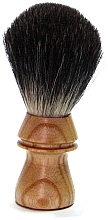 Pędzel do golenia, drewno kauczukowe - Golddachs Shaving Brush Silver Tip Badger Rubber Wood — Zdjęcie N1