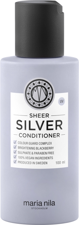 Srebrna odżywka przeciw żółceniu się włosów - Maria Nila Sheer Silver Conditioner — Zdjęcie N1