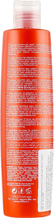 Szampon do włosów farbowanych z ceramidami, jagodami goji i olejem monoi - Palco Professional Color Glem Shampoo — Zdjęcie N2