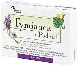 Kup Suplement diety na ból gardła „Tymianek i Podbial” - Omega Pharma Thyme and Podbial