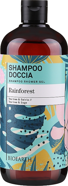 Szampon-żel pod prysznic Rainforest - Bioearth Rainforest Shampoo Shower Gel — Zdjęcie N1