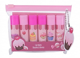 Kup Zestaw - Cosmetic 2K Lip Balm Gift Set (lip/balm/6x4.2g + bag)
