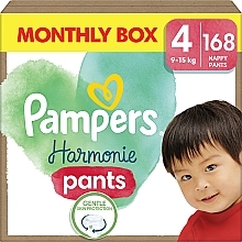 Kup Pieluchomajtki Harmonie Pants, rozmiar 4, 9-15 kg, 168 sztuk - Pampers 