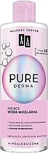 Nawilająco-kojąca woda micelarna - AA Pure Derma Micellar Water For Make-up Removal — фото N1