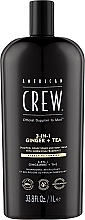 Żel do pielęgnacji włosów i ciała 3 w 1 - American Crew Official Supplier To Men 3 In 1 Ginger + Tea Shampoo Conditioner And Body Wash  — Zdjęcie N3