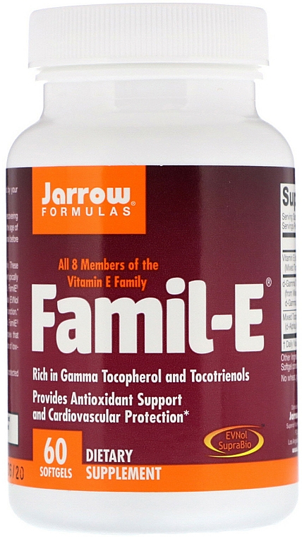 Suplementy odżywcze - Jarrow Formulas Famil-E — Zdjęcie N3