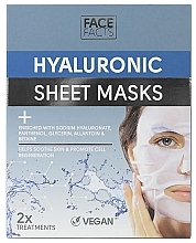 Hialuronowa maska nawilżająca w płachcie - Face Facts Hyaluronic Hydrating Sheet Mask — Zdjęcie N1