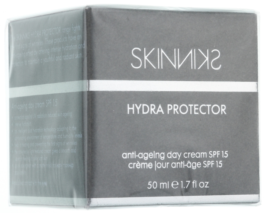 Przeciwstarzeniowy krem nawilżający na dzień (SPF 15) - Mades Cosmetics Skinniks Hydro Protector Anti-ageing Day Cream — Zdjęcie N2