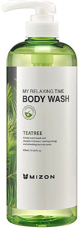 Odświeżający żel pod prysznic Drzewo herbaciane - Mizon My Relaxing Time Body Wash 