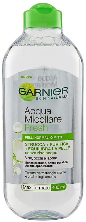 Płyn micelarny do cery normalnej i mieszanej - Garnier Skin Active Fresh Mixellar Water — Zdjęcie N1