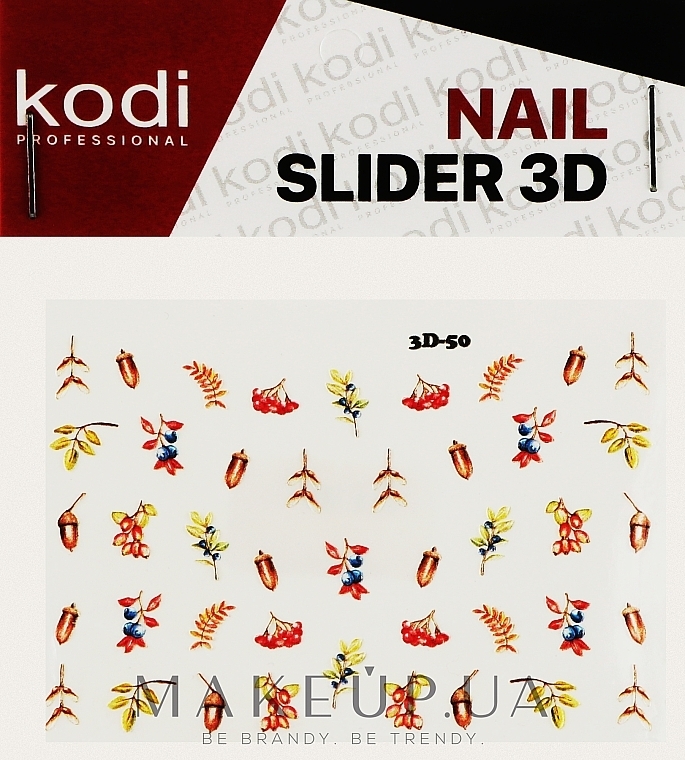 3D Naklejki na paznokcie - Kodi Professional — Zdjęcie N1