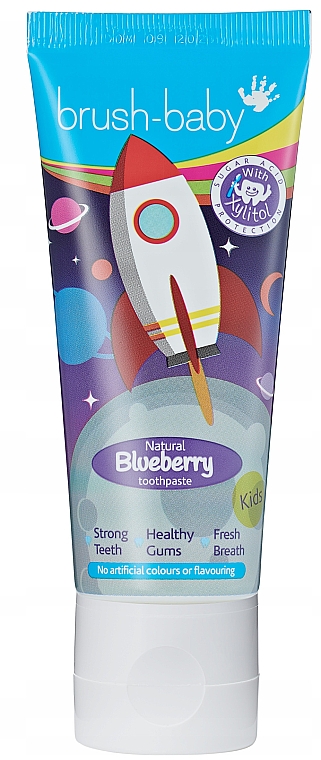 Pasta do zębów dla dzieci Rocket Blueberry, 3-6 lat - Brush-Baby Toothpaste — Zdjęcie N1