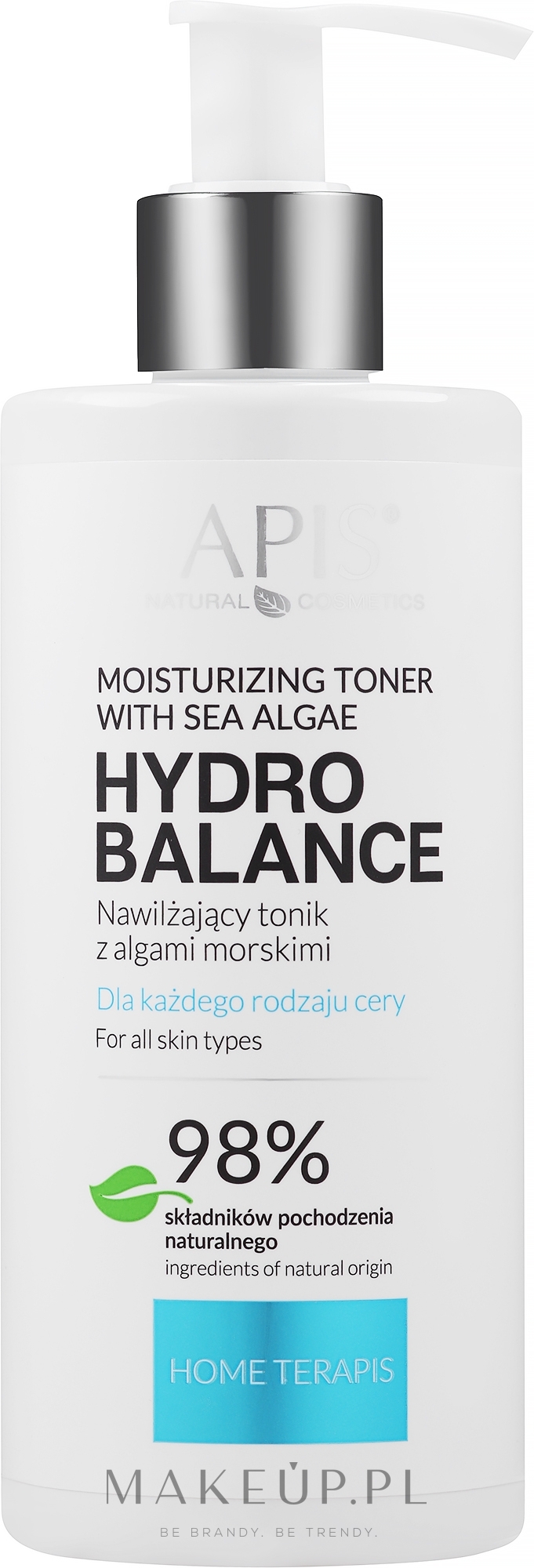 Nawilżający tonik do twarzy z algami morskimi - APIS Professional Hem TerApis Hydro Balance — Zdjęcie 300 ml