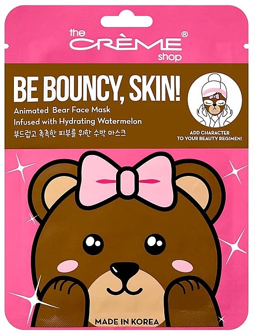 Maseczka do twarzy - The Creme Shop Be Bouncy Skin Bear Mask — Zdjęcie N1