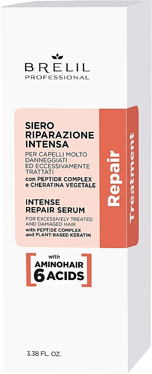 Rewitalizujące serum do włosów - Brelil Repair Treatment Intense Repair Serum — Zdjęcie N2