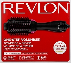 Szczotka do suszenia włosów - Revlon One-Step Volumiser New Edition Black/Pink — Zdjęcie N1