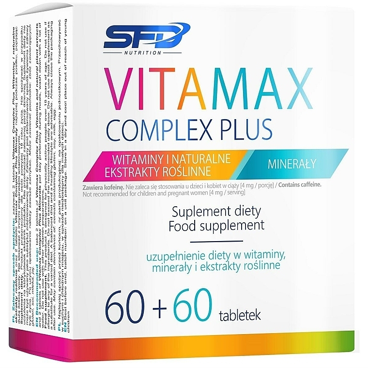 Dodatek do żywności Vitamax Complex Plus - SFD Nutrition Vitamax Complex Plus — Zdjęcie N1