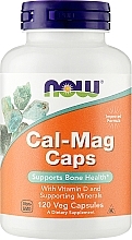 Wapń i magnez + mikroelementy na zdrowe kości - Now Foods Cal-Mag Caps — Zdjęcie N1