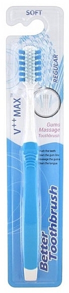 Szczoteczka do zębów, miękka, niebieska - Better Regular Soft Blue Toothbrush — Zdjęcie N2