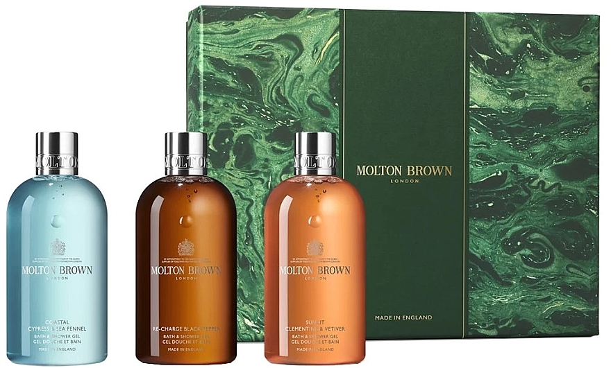 Molton Brown Woody & Aromatic Body Care Gift Set - Zestaw (sh/gel/3x300ml) — Zdjęcie N1