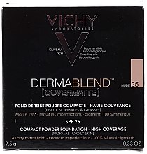 Matowy puder kryjący w kompakcie - Vichy Dermablend Covermatte Compact Powder Foundation SPF 25 — Zdjęcie N2
