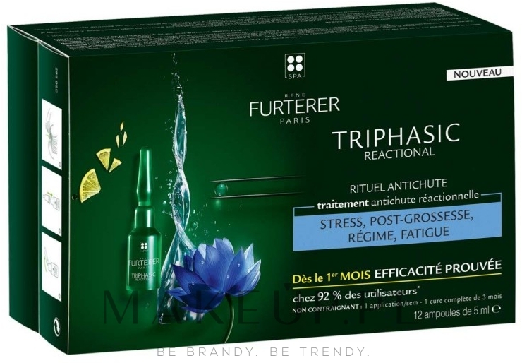 Serum przeciw wypadaniu włosów - René Furterer Triphasic Reactional Concentrated Serum — Zdjęcie 12 x 5 ml