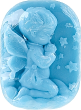 Ręcznie robione mydło glicerynowe w kostce Aniołek - Bulgarian Rose Glycerin Fragrant Soap Blue Angel — Zdjęcie N2