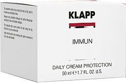 Krem ochronny na dzień - Klapp Immun Daily Cream Protection — Zdjęcie N2