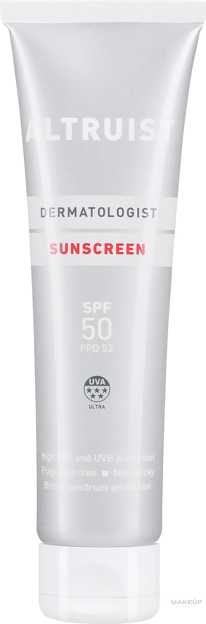 Krem przeciwsłoneczny do ciała - Altruist Sunscreen SPF50 — Zdjęcie 100 ml
