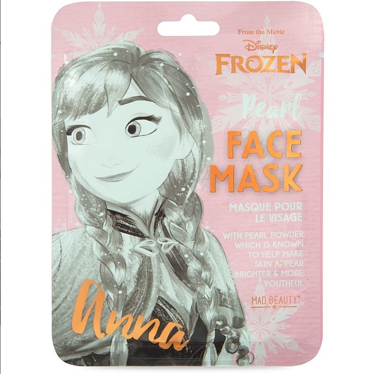 Maska do twarzy - Disney Frozen Anna Pearl Sheet Mad Beauty Face Mask — Zdjęcie N1
