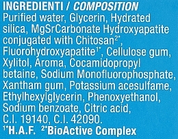 Pasta do zębów dla dzieci od 6 miesięcy do 6 lat, miętowa - Curaprox Curasept Biosmalto Baby-Kid Caries, Abrasion & Erosion Delicate Mint — Zdjęcie N3