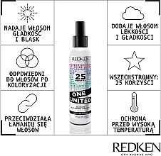 Wielofunkcyjny spray ochronno-pielęgnacyjny do włosów - Redken One United All-In-One Multi-Benefit Treatment — Zdjęcie N3