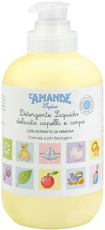 Delikatne mydło dla dzieci do ciała i włosów - L'Amande Enfant Gentle Child Soap for Body & Hair — Zdjęcie N1