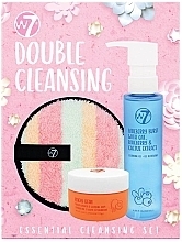 PRZECENA! Zestaw - W7 Double Cleansing Essentials (gel 120 ml + balm 70 g + acc) * — Zdjęcie N1